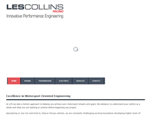 Tablet Screenshot of lescollinsracing.com